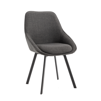 Tower Living Borgo Stoel - Bjorn 19 anthracite (draaibaar)