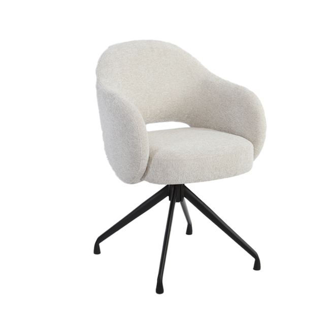Tower Living Porto Armstoel - Toro 25 cream (draaibaar)