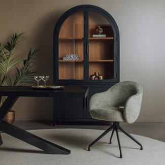 Tower Living Porto Armstoel - Toro 135 olive (draaibaar)