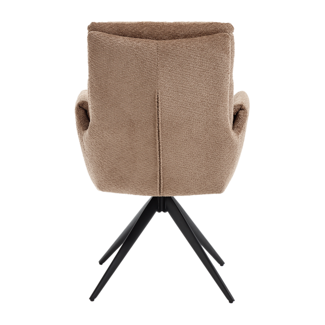 Tower Living Varzo Armstoel - Toro 45 mocca (draaibaar)