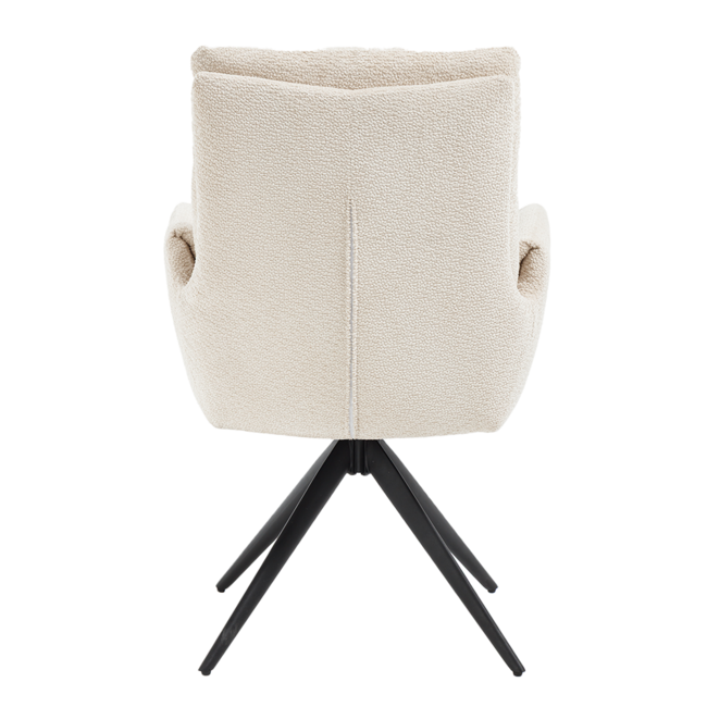 Tower Living Varzo Armstoel - Toro 25 cream (draaibaar)
