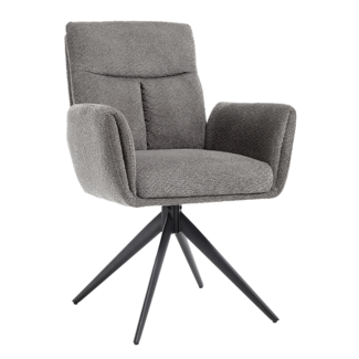 Tower Living Varzo Armstoel - Toro 5 grey (draaibaar)