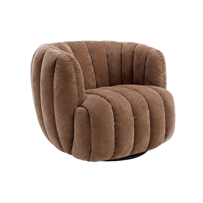 Tower Living Verdi Fauteuil - Maloy 38 mocca (draaibaar)