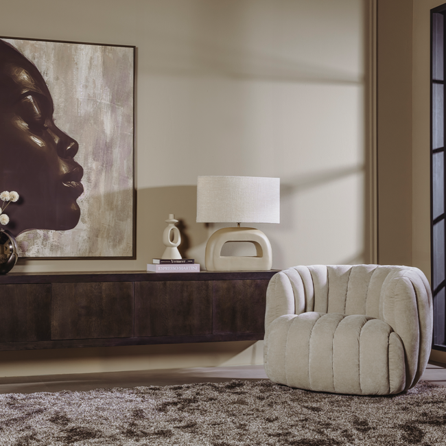 Tower Living Verdi Fauteuil- Maloy 31 beige (draaibaar)