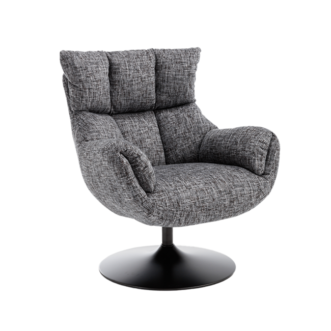 Tower Living Force Fauteuil - Imo 60 dark-grey (draaibaar)