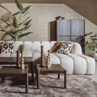 Tower Living Amalfi Salontafel- en Bijzettafelset basalt vanaf 50 cm