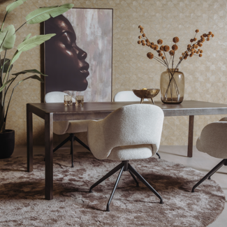 Tower Living Amalfi Eetkamertafel basalt 220 cm