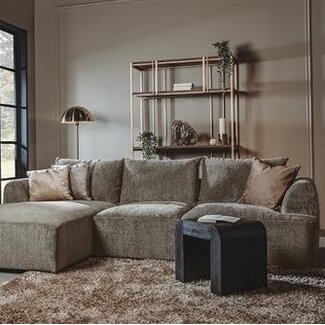 Tower Living Bank Canterbury 2 5-AR + Chaise L - Mona 120 Taupe