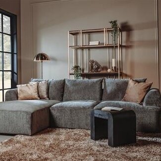 Tower Living Bank Canterbury 2 5-AR + Chaise L - Mona 464 Cement Grey