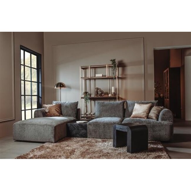 Tower Living Bank Canterbury 2 5-AR + Chaise L - Mona 464 Cement Grey