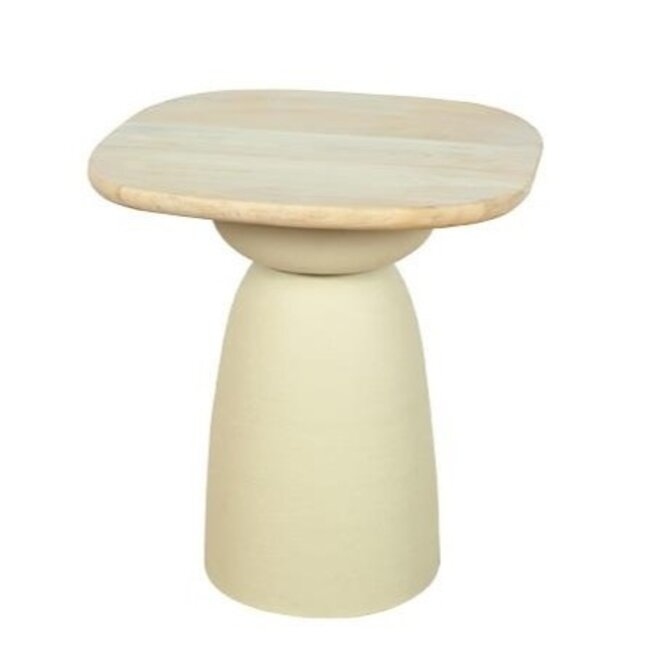 Tower Living Barza Bijzettafel gebroken wit 45 cm