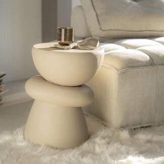 By Boo Bijzettafel Kerun - beige