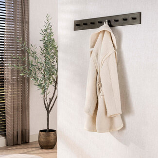 WoonStijl Kapstok Terra 8 haken bruin - 80 cm