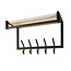 WoonStijl Kapstok Terra roede en hoedenplank 2x5 haken 65cm