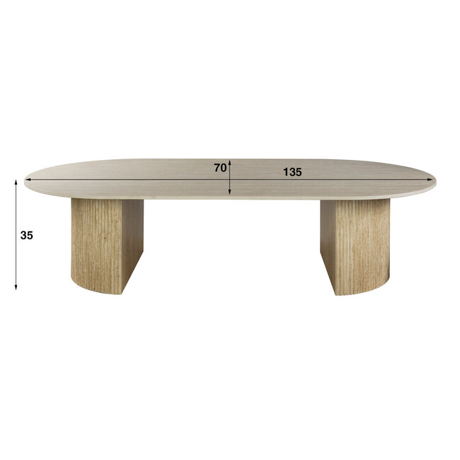 WoonStijl Salontafel Romano Arch 135 cm