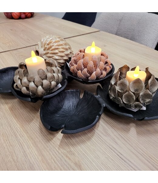 Light en Living Schaal 47x27x6,5 cm BABINE mat zwart