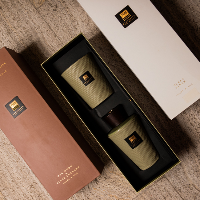 PTMD Luxe geur giftset Exclusieve geurstokjes 1L + geurkaars 900g blackcurrant