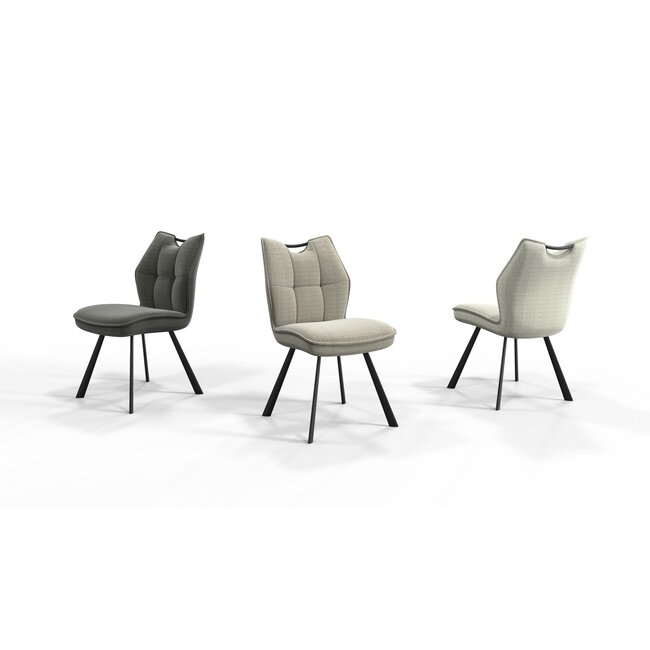 Wildeboer & v/d Weide Eettafelstoel Mabel zonder arm -  stof C-Adore 211