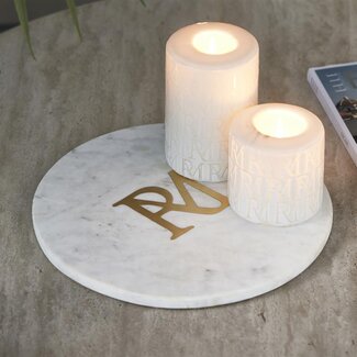 Riviera Maison Schaal Monogram  marmer