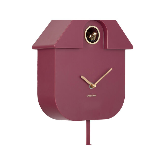 Karlsson Wandklok Modern Cuckoo Oro Mauve