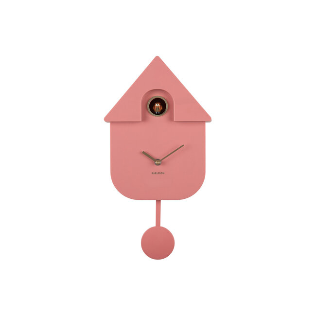 Karlsson Wandklok Modern Cuckoo Oro Roze