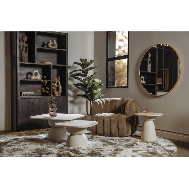 Tower Living Barza Bijzettafel gebroken wit 45 cm