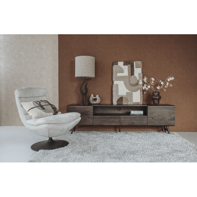 Tower Living Marano Fauteuil - Harmony 02 almond white (draaibaar)