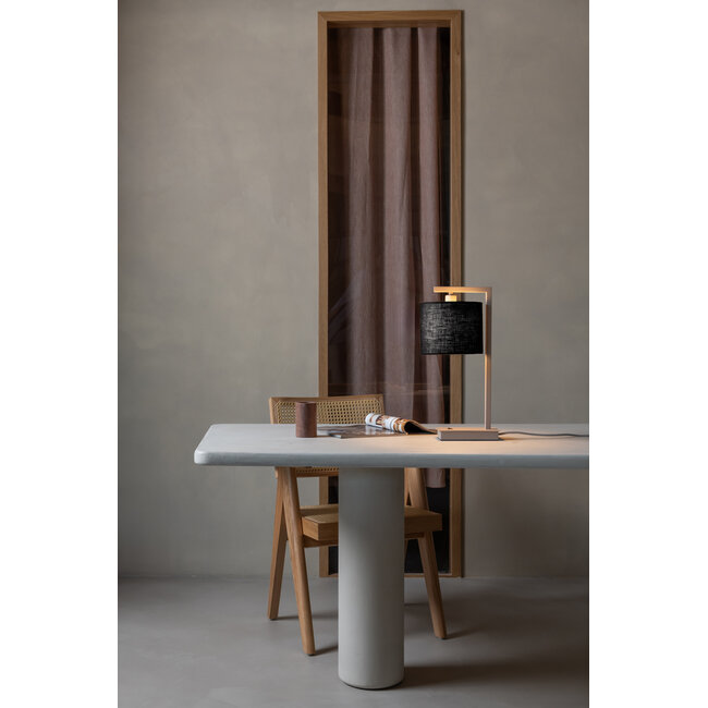 it's about RoMi Tafellamp Boston zand/kap 1815 zwart