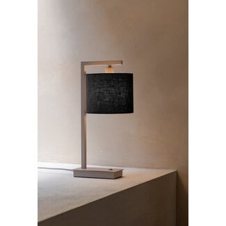 it's about RoMi Tafellamp Boston zand/kap 1815 zwart