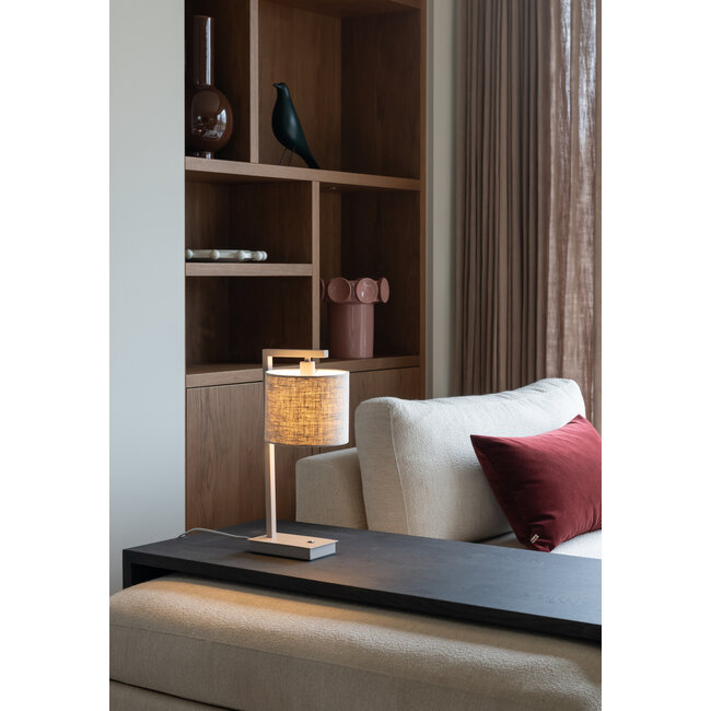 it's about RoMi Tafellamp Boston zand/kap 1815 linnen licht