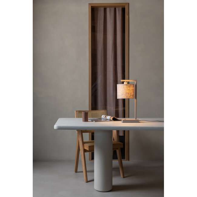 it's about RoMi Tafellamp Boston zand/kap 1815 linnen licht