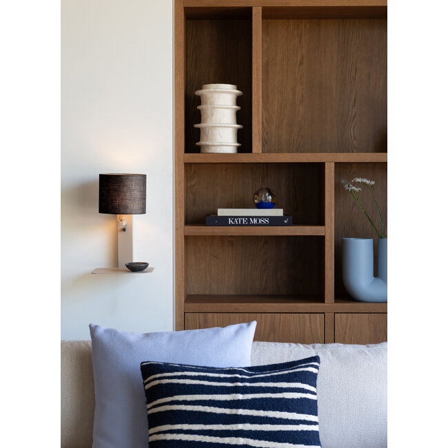 it's about RoMi Wandlamp Florence zand/kap 1815 zwart