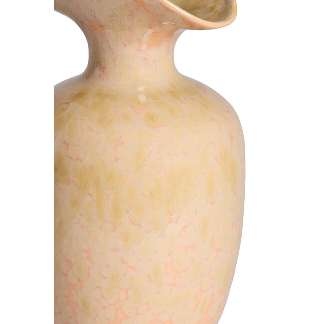 Light en Living Vaas deco Ø19,5x33 cm MARILLO keramiek light peach