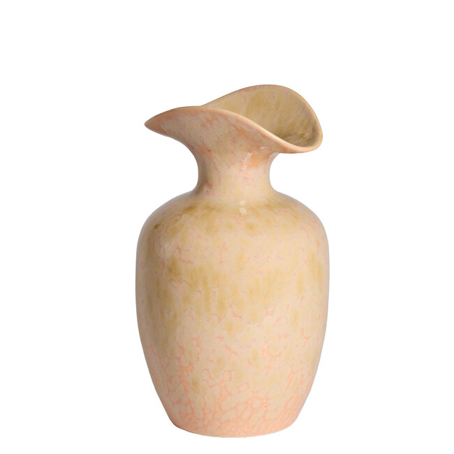 Light en Living Vaas deco Ø19,5x33 cm MARILLO keramiek light peach