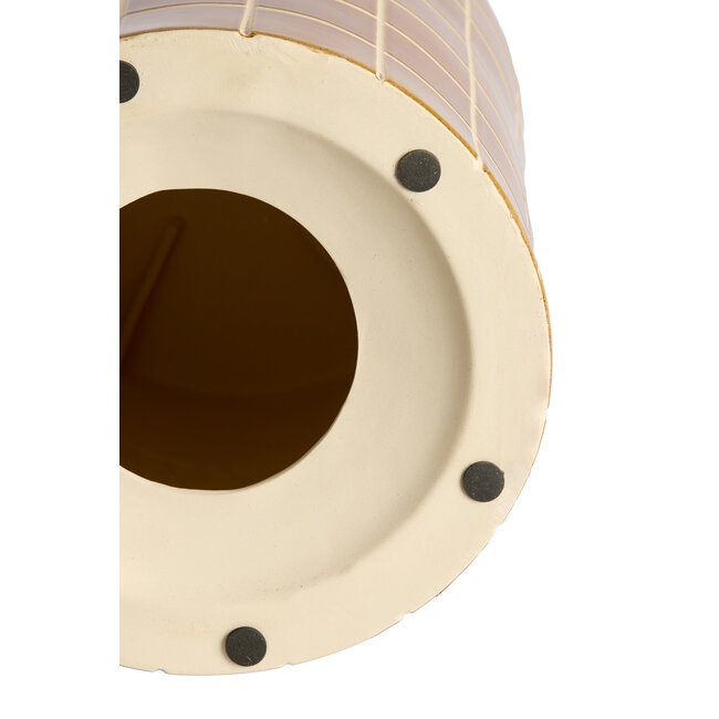 Light en Living Bijzettafel Ø33x44 cm MAUCHO keramiek cognac+crème