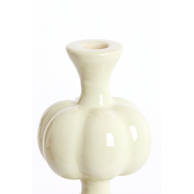 Light en Living Kandelaar Ø10x17 cm CALDAS glans crème