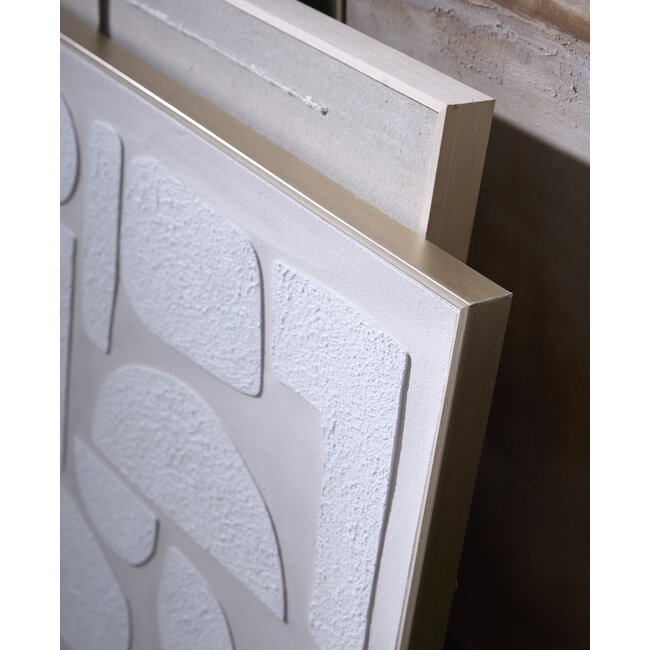 Light en Living Wandornament 80x3,5x80 cm NIEVES zand+crème