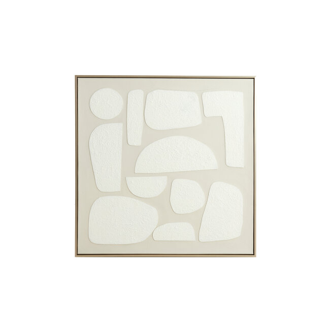 Light en Living Wandornament 80x3,5x80 cm NIEVES zand+crème