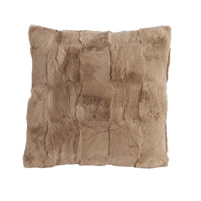 Light en Living Kussen  45x45 cm COMBARRO lichtbruin