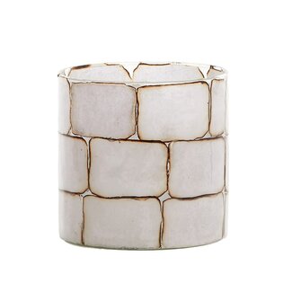 Light en Living Theelicht Ø10x11 cm DRONERO glas transparant+wit