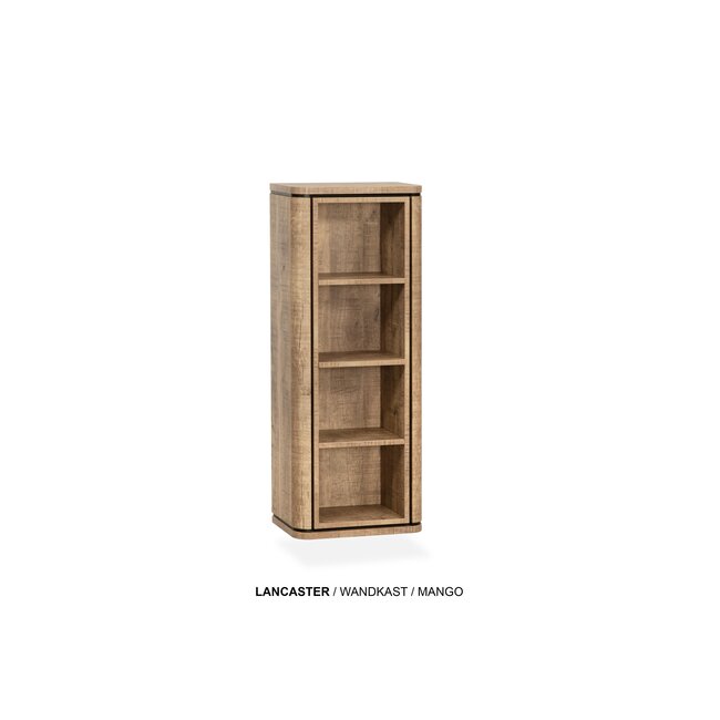 WoonMax Wandkast Lancaster 4 open vakken - leverbaar in 7 kleuren