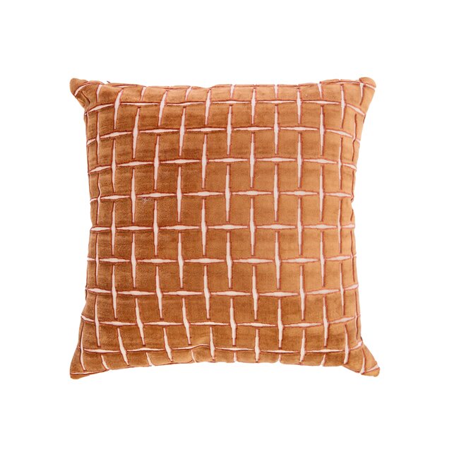 Light en Living Kussen 45x45 cm ROMAIN oranje-wit