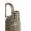 Light en Living Vaas deco 16,5x15,5x37 cm SERRES keramiek crème+zwart