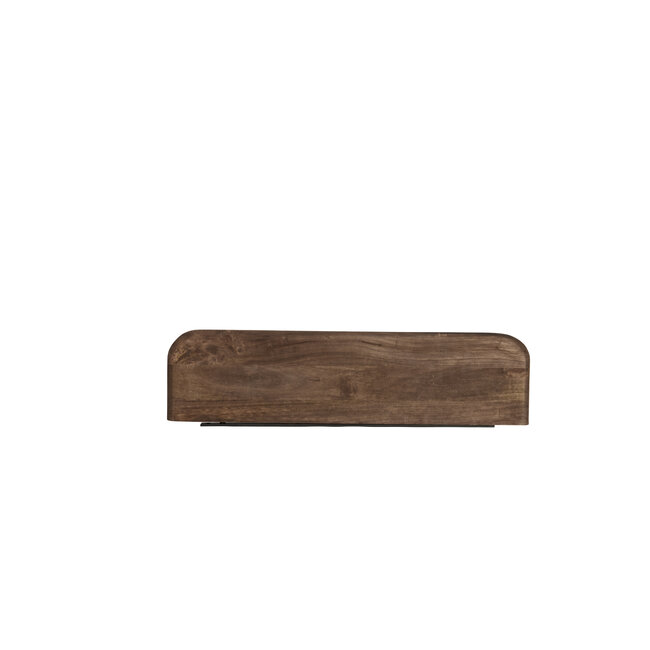 Light en Living Wandplank 70x17x3 cm TARONTU mat grijs/bruin