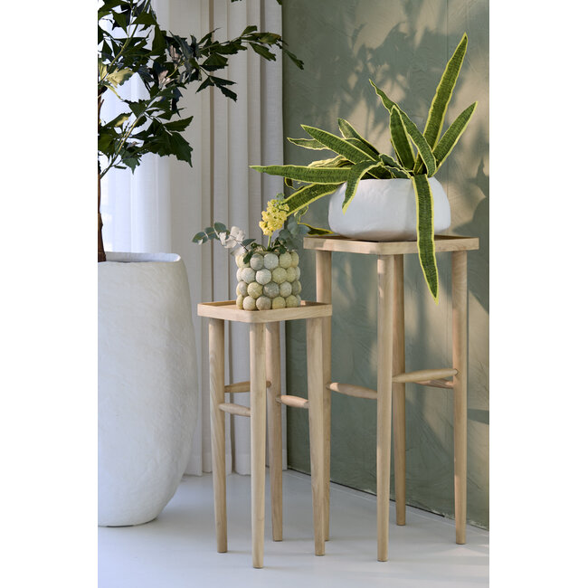 Light en Living Zuil 32x32x80 cm QIANO mango hout naturel