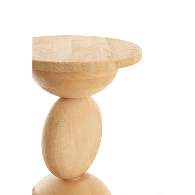 Light en Living Bijzettafel Ø40x50 cm MIRTO hout mat naturel