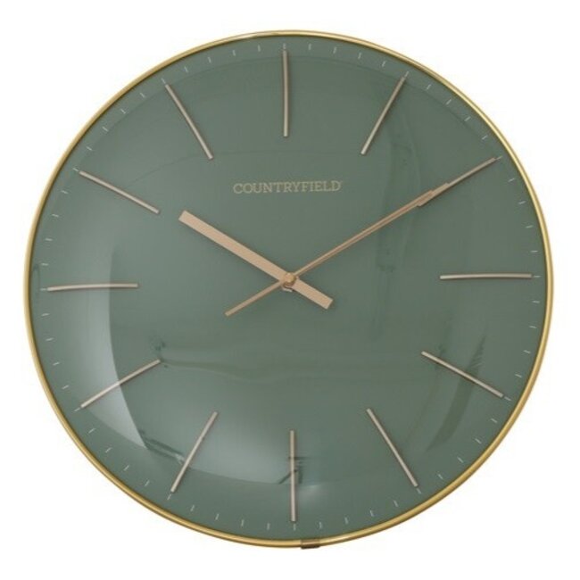 Countryfield Wandklok Bellamy groen Ø 35 cm