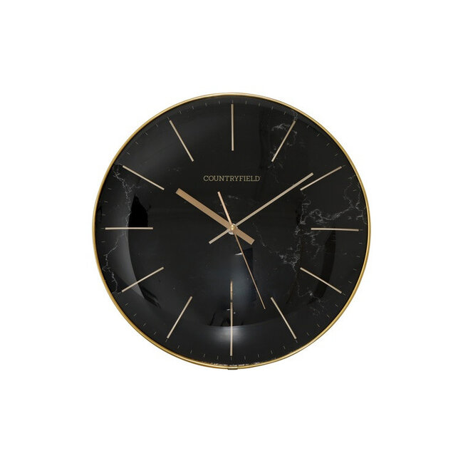 Countryfield Wandklok Bellamy zwart marmer