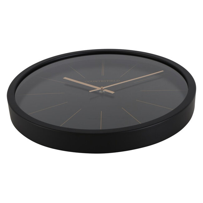 Countryfield Wandklok Copper M zwart Ø 40 cm