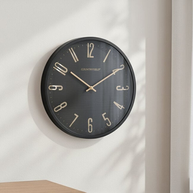 Countryfield Wandklok Copper M grijs/ zwartØ 40 cm